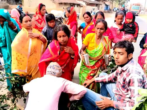 जामताड़ा में चोरों ने घर के आगे से 1.5 माह के बच्चे को किया गायब, ग्रामीणों ने सड़क जाम किया