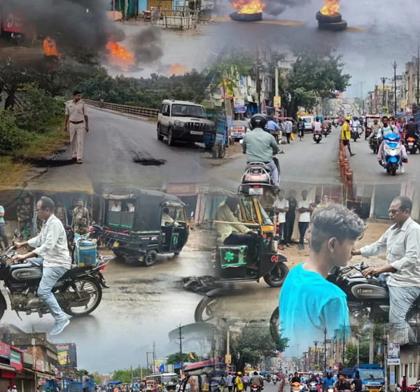 पुलिस लाठीचार्ज के विरोध में कोल्हान बंद: चाईबासा में ठप रहा कारोबार, सड़कों पर उतरे भाजपा और आदिवासी संगठन