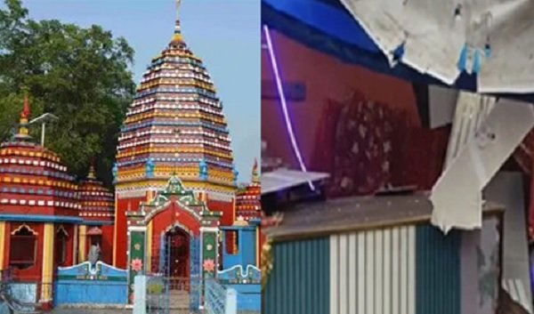 रजरप्पा मंदिर में बड़ा हादसा टला: ब्रेक फेल बस तीन दुकानों में घुसी, श्रद्धालु बाल-बाल बचे